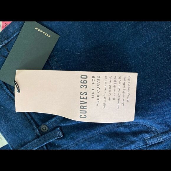 Slim Straight Ankle Jeans in Curves 360 Denim With Side Slits - Picture 8 of 9